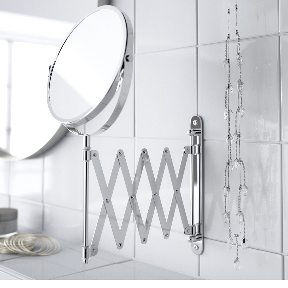 IKEA Silver Wall-Mounted Vanity Mirror